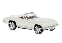 Brekina 18031 Chevrolet Corvette C2 Cabrio, Weiss, Bj.1962, 1:87, Neu Modell