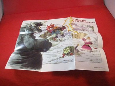Chrono Trigger Super Nintendo SNES Original Foldable Map / Poster Insert ONLY