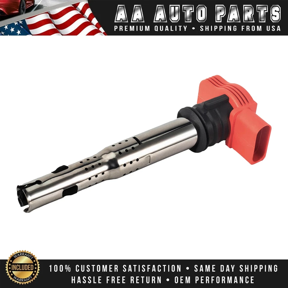 4x Ignition Coil & 4x NGK Spark Plug For Audi TT A4 VW Golf Jetta GTI 2.0L UF529 - Image 4 of 4