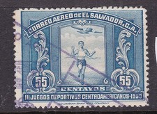 EL SALVADOR  ^^^^^^BOB   Rarer  used AIRPOST  $60.00@ dco 1963salva