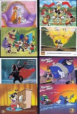 DISNEY X8 Différents S/S MNH ST.VINCENT, UGANDA Etc 🅵🆁🅴🅴 🆂🅷🅸🅿🅿🅸🅽🅶