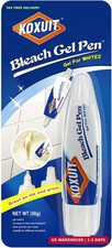 Portable Dual-Tip Bleach Pen for White Clothes & Grout - Travel-Ready 2-in-1 Gel