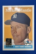 1996 Topps - Mickey Mantle Commemorative Reprints Mickey Mantle #8 1958 Topps