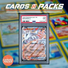 Carte Pokemon Reshiram ex 20/86 EV10.5 Flamme Blanche PSA 9
