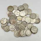 $25 Face Franklin Half Dollar 50c 90% Junk Constitutional Silver Halves Coins