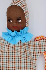 Pair of Vintage Handcrafted Afropean- Black Hand Puppets