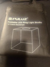 Puluz Foldable LED Ring Light Studio 12 Colors Backdrops