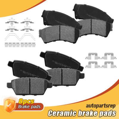 Front & Rear Ceramic Brake Pads Kit for 2006 2007 Mazda 6 No Mazdaspeed Models