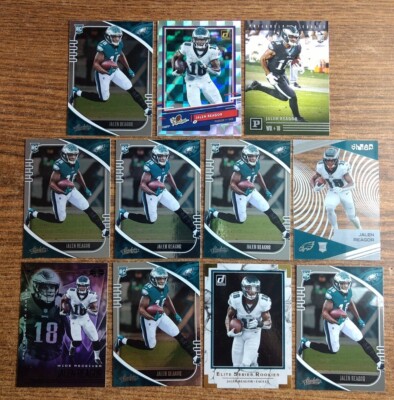 Lot of 11: Jalen Reagor Rookie RC Cards, Absolute, Clear Vision, Donruss Elite