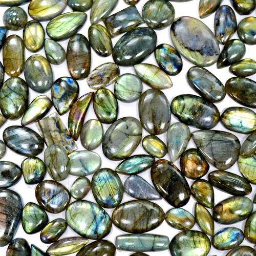 3000 CT NATURAL RAINBOW FLASH LABRADORITE GEM STONE LOT - Picture 5 of 6
