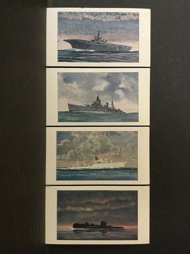 Warner's Observer's Picture Cards VIII vaisseaux complet 32 cartes vintage set 1955 en boîte - Photo 7/10