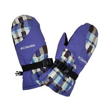 Columbia Mittens Youth Size Medium Purple Black