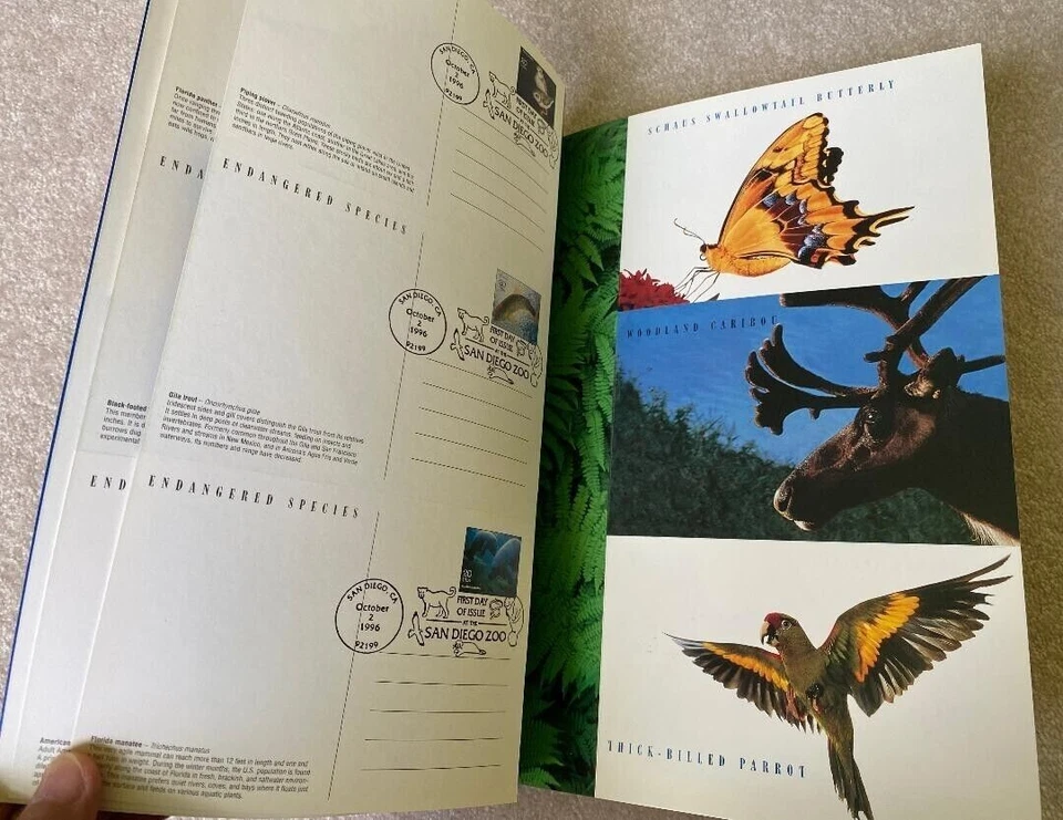 Endangered Species Postal Cards UX264-78a Set of 15 First Day of Issue 1996 - Image 3 of 4