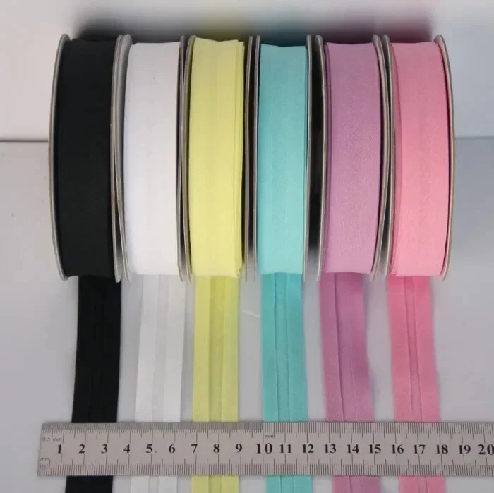 100% Cotton Bias Tape 20mm 3/4" 25yds Fold Tape,DIY Material Accessories - Image 3 of 4
