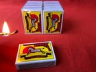 ZEBRA SAFETY MATCHES BOX OF 10 MATCHES WITH NO STICKS - EMPTY BOXES