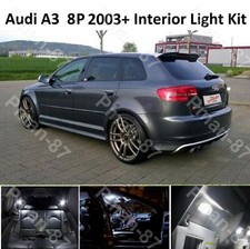 PREMIUM for AUDI A3 8P 2003 - 2013 WHITE INTERIOR UPGRADE LED LIGHT KIT