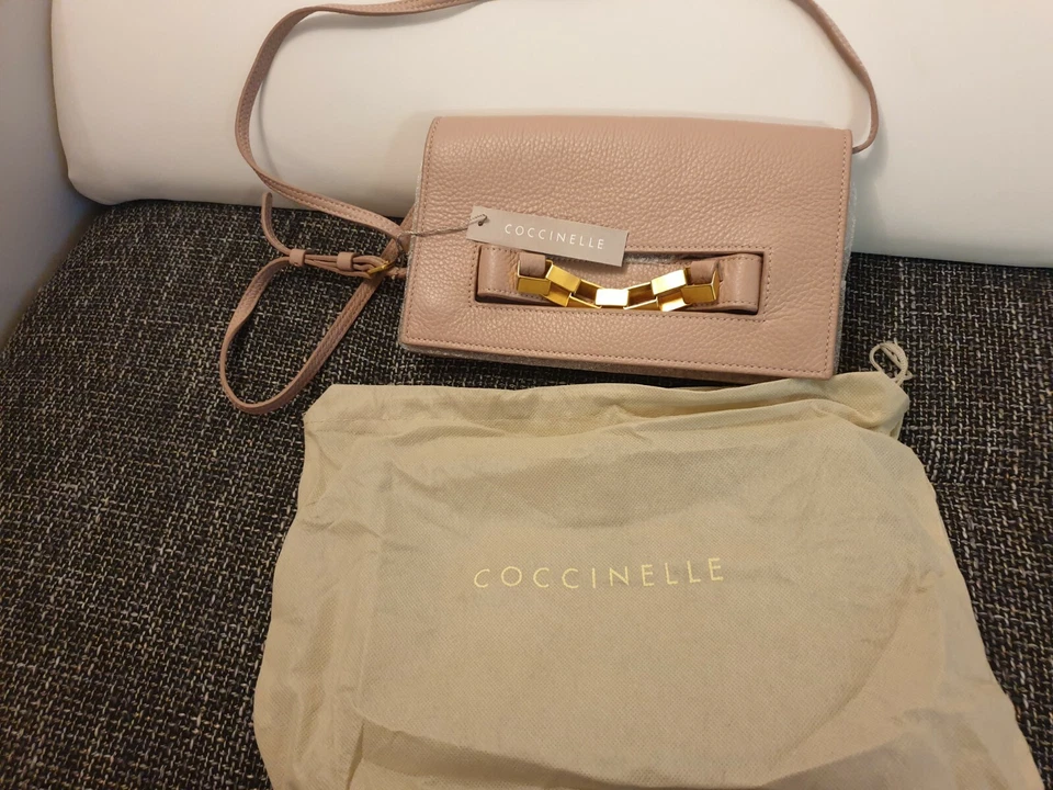 COCCINELLE - BEST QUALITY , ITALIAN LEATHER CLUTCH BAG IN Skin RRP 245£ - Image 2 of 4