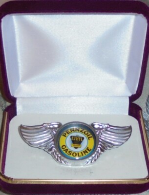Pennzoil Oil Gas Wing Badge Station Car Motorcycle Jacket SOPUS POGO Magnet Door
