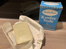 Alte BÜBCHEN Kinder-Seife, 100 Gramm, im org. Karton und unbenutzt, vor 1975