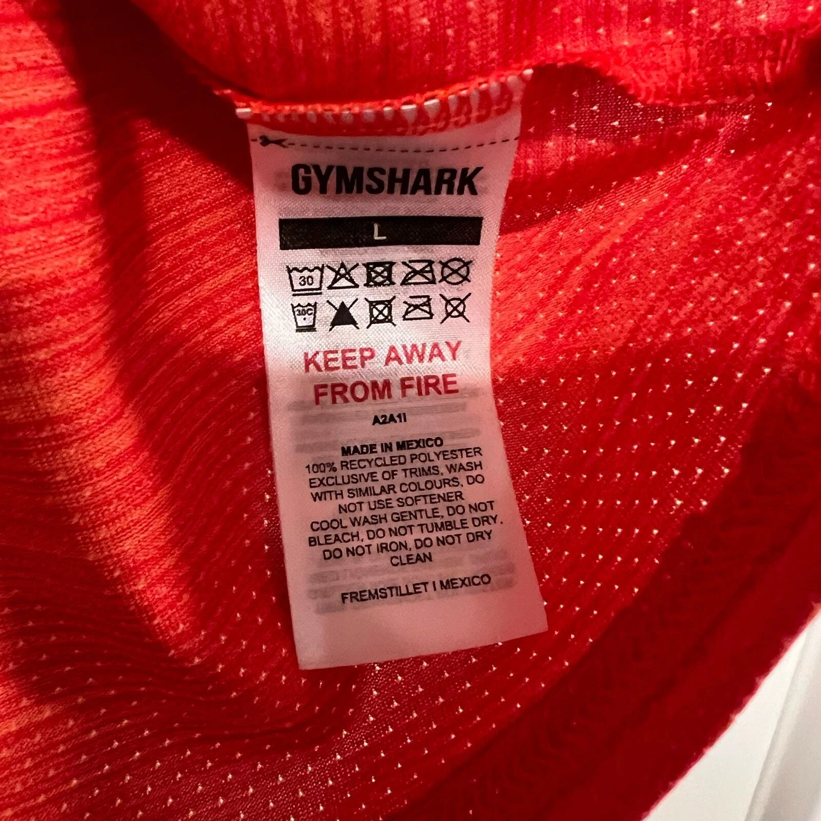 gymshark athleticwear shirt