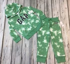 Baby Gap Boys 3 / 3T Green & White Sweatshirt & Sweatpants Outfit. NWT