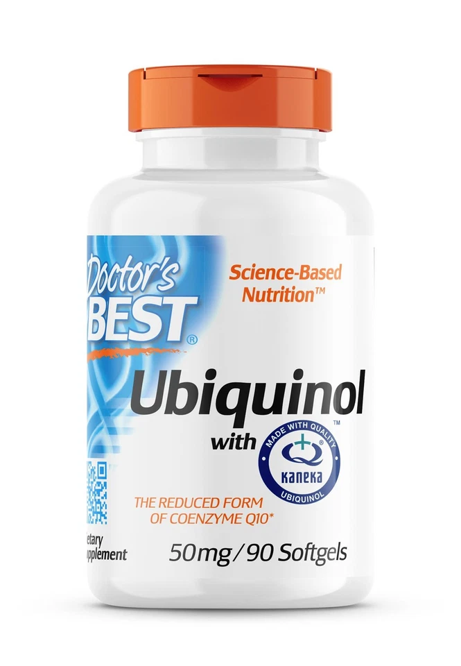 Doctor's Best Ubiquinol with Kaneka 50mg 90 Softgels, CoQ10 Heart Energy Support