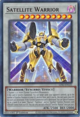 YGO-3x-Near Mint-Satellite Warrior (Red) - LDS3-EN121 - Ultra Rare