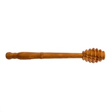 Servidor de varilla de cazo de miel y jarabe - rociador de madera de olivo AKwood 7,87"