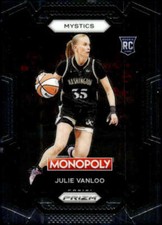 Julie Vanloo RC 2024 Panini WNBA Prizm Monopoly Base #34 ROOKIE Basket ID:126218