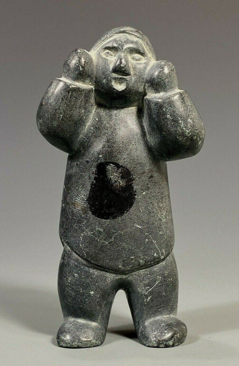 Canada Canadian First Nations carved Stone Anthropomorphic Figure