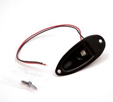 Genuine Tone Ninja Prewired Stratocaster Jack Ferrule, Black