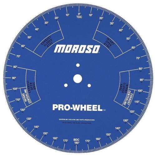 Moroso Engine Camshaft Degree Wheel 62191 / Pro Degree Wheel 18" Blue Steel