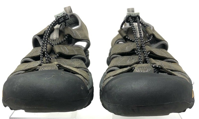 Sandali da trekking Keen da uomo 7 Newport verdi marroni impermeabili con lacci