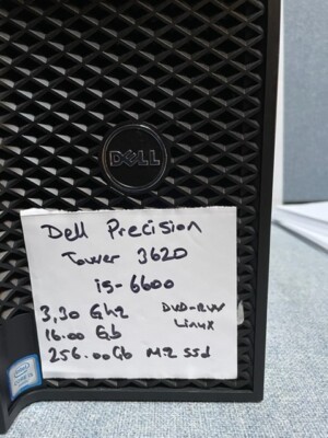 Dell Precision Tower 3620 intel i5 6600 3.30ghz 16GB 256GB M.2 SSD