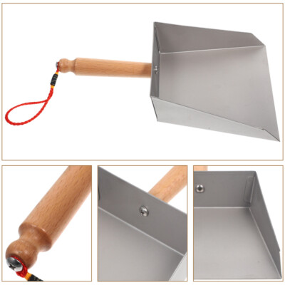 Uhngw Metal Dust Pan - Heavy Duty Dustpan With Handle - Portable Metal Sweepers Household Cleaning Tools For Indoor Outdoor Kitchen Bathroom Garage