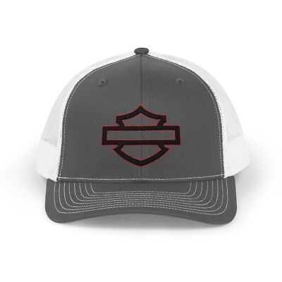 Harley Davidson Biker Trucker Hat,  Harley Davidson Bar & Shield Hat