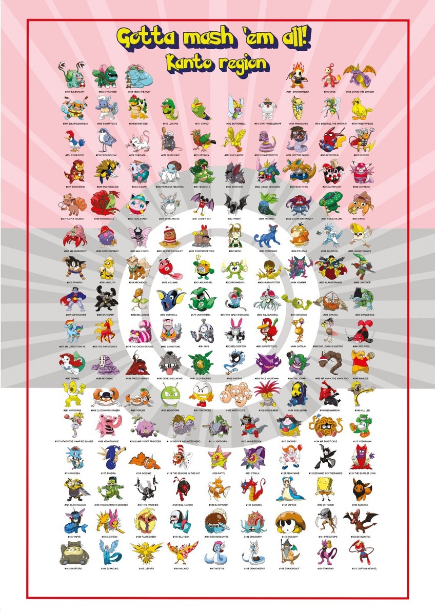 Empireposter Poster Maxi Pokémon Kanto 151 - 61x91,5 Cm - Multicolore - Stampa Offset Di Qualità - Licenza Ufficiale