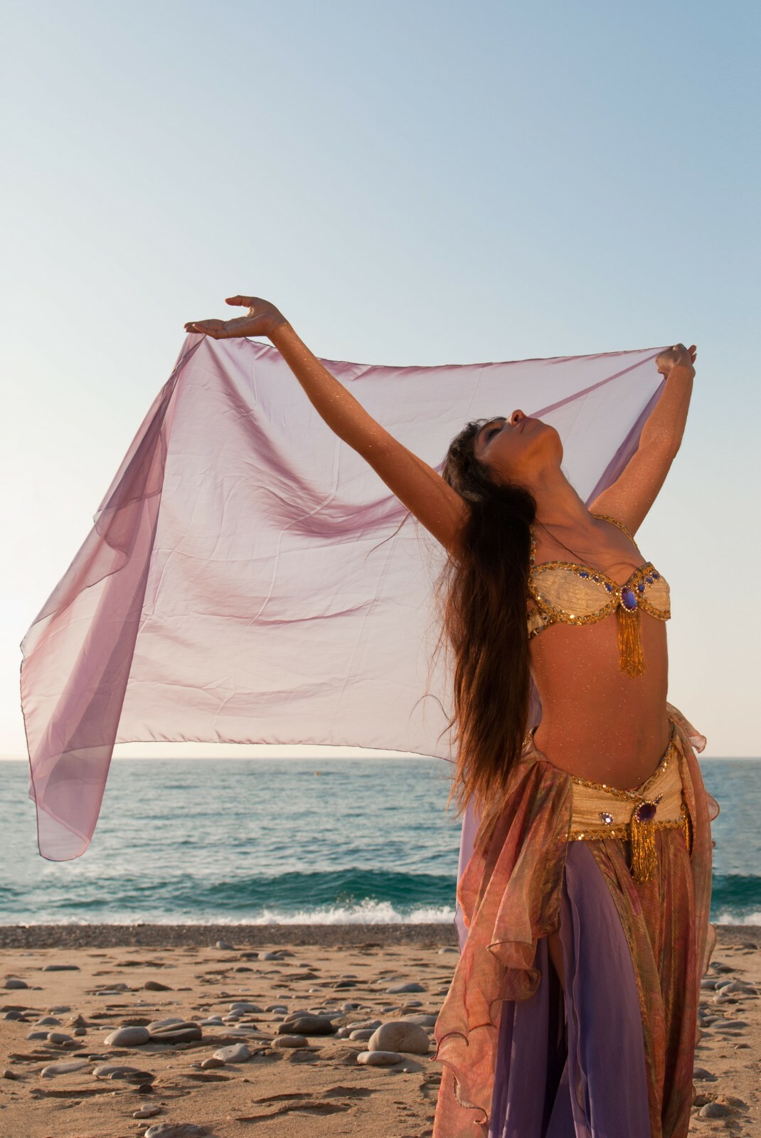 Wuchieal Costume Da Danza Del Ventre Da Donna Con Paillettes