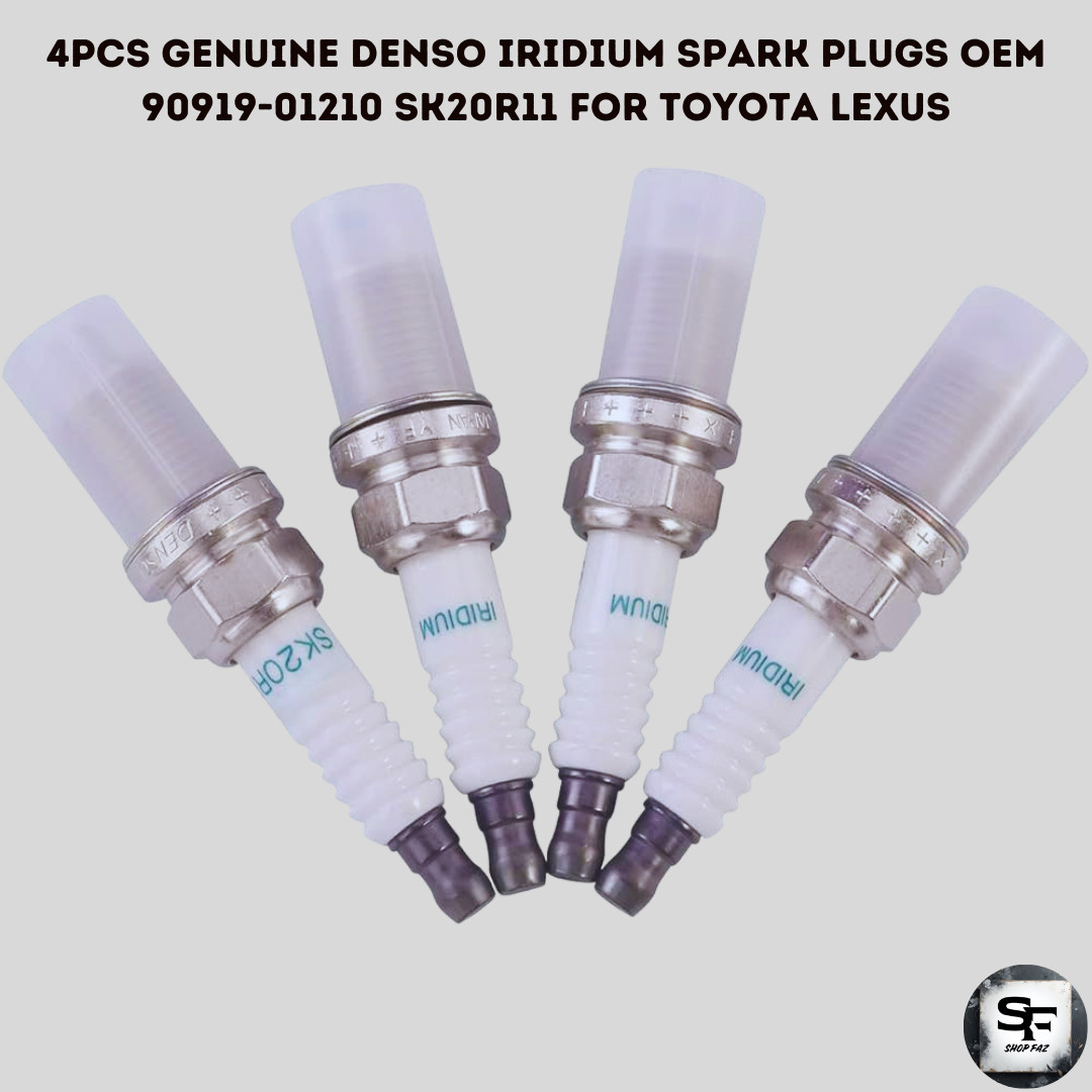 4pcs Genuine DENSO Iridium Spark Plugs OEM 90919-01210 SK20R11 for Toyota Lexus