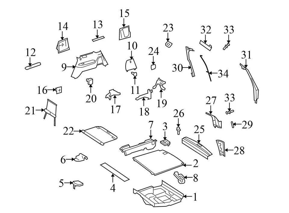Mercedes-Benz GL500 2008-2012 - Sensor de puerta levadiza de maletero 1648706510 Foto 3 de 4