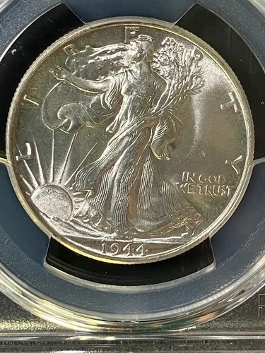 1944 MS64 Walking Liberty Half Dollar, PCGS 61483721