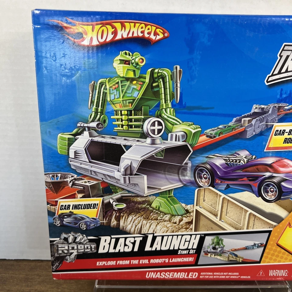 Hot Wheels Trick Tracks Robot Blast Launch Stunt Set - RARE - Image 2 of 4