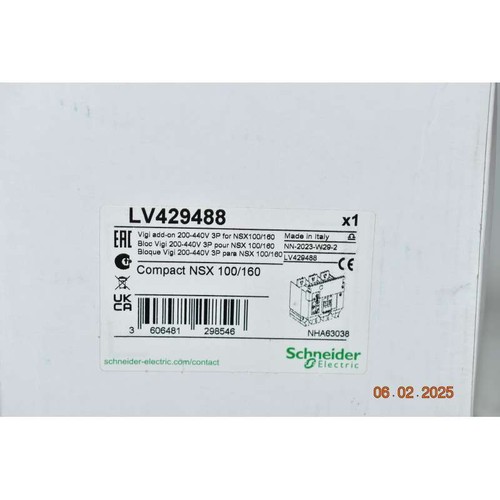 LV429488 Schneider Module Protection Vigipact, Compact Nsx 100/160 De 30mA a30 - Photo 3 sur 10