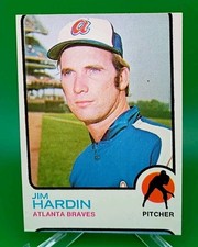 1973 Topps - Jim Hardin #124 Miscut
