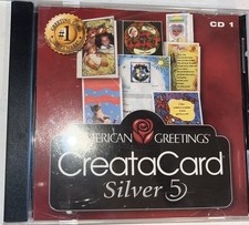 American Greetings CreataCard Silver 5 PC CD1, 2000. Br derbund. AC