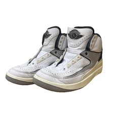 Air Jordan 2 Python 2024 Size 4.5 Rare Retro Authentic White Grey High MJ AJ2