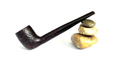 CAPTAIN BLACK MADE IN ENGLAND (BX18) SANDBLAST BILLIARD ESTATE PIPE (BY ORLIK)