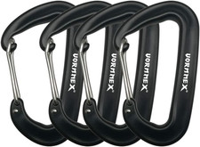 12KN Aluminum Carabiner Clip 4 Pack for Hammocks, 2700Lbs Heavy Duty Large Clipp