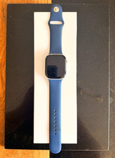 Apple Watch Series 10 46mm in Silver with Denim Sport Band (M/L), GPS, 64GB