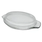 Vintage Corning Ware Anchor Hocking Glass Lid Oval Replacement 11in Handles Dome